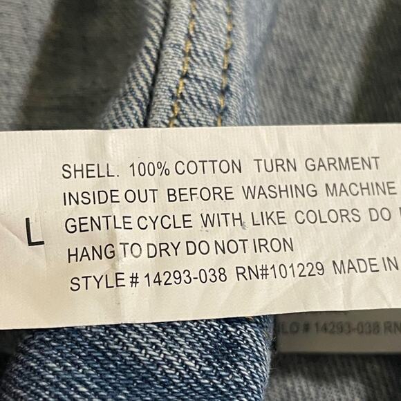 Ashley Vintage Charm · Small · Cotton · Distressed Denim Jacket · New - Picture 12 of 12